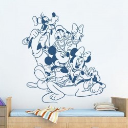 Sticker amis de Mikey Mouse